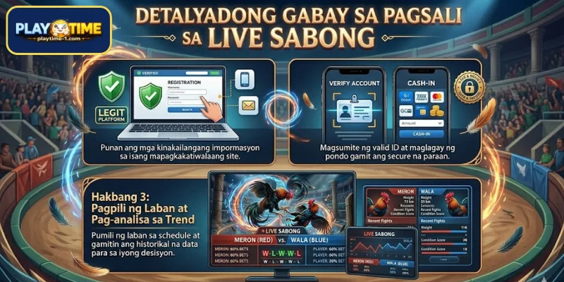 Detalyadong gabay sa pagsali sa Live Sabong