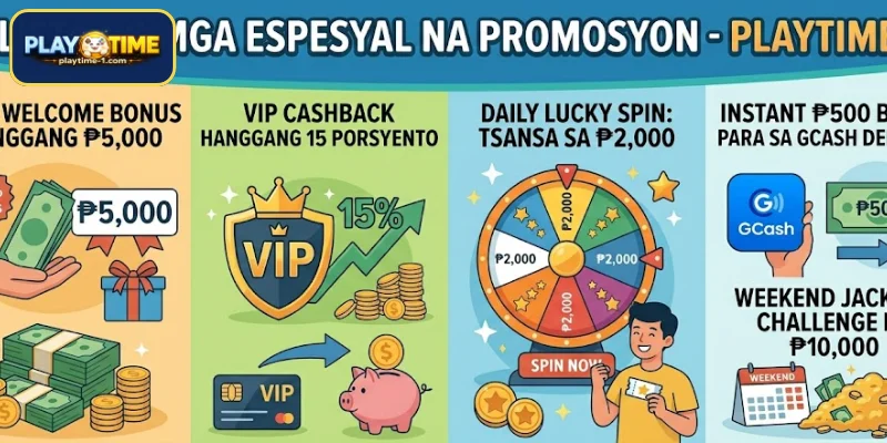 Lista ng Mga Espesyal na Promosyon PLAYTIME