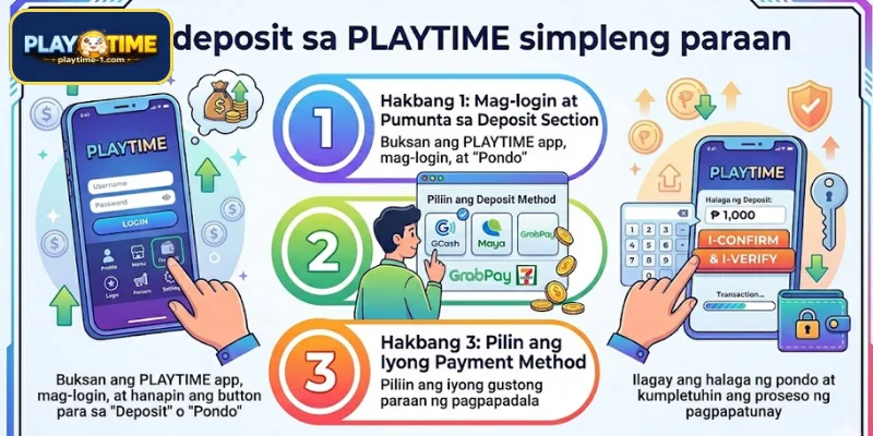 Mag deposit sa PLAYTIME simpleng paraan