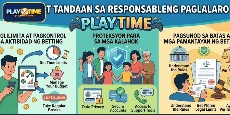 Mga Dapat Tandaan sa Responsableng Paglalaro PLAYTIME