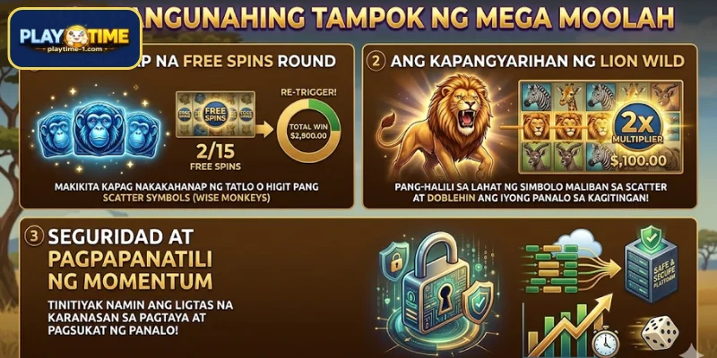 Mga Pangunahing Tampok ng Mega Moolah
