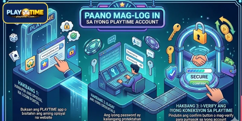 Paano mag-log in sa iyong PLAYTIME account
