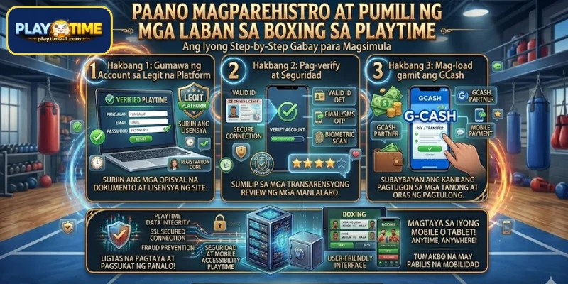 Paano magparehistro at pumili ng mga laban sa Boxing sa PLAYTIME